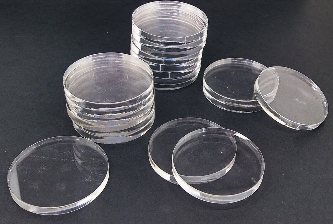Acrylic Circles Plastic Circles Clear Acrylic Circles Craft Etsy