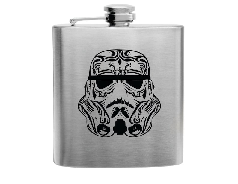 Day of the Dead Stormtrooper Star Wars Hip Flask Flask Etsy