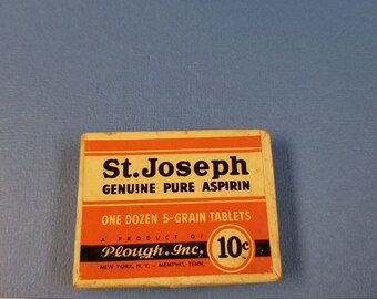 Two vintage St Joseph Aspirin Boxes