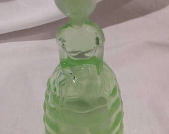 Summit Art Glass Melanie Hand Pressed Glass Figurine #4 Lime Fantasia