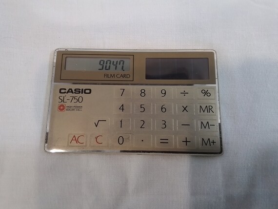 Calculator casio 750 hotsell