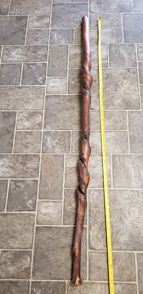 Handmade Twisted Wood Walking Stick Etsy