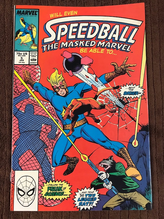 Marvel's Speedball the Masked Marvel Comic Book 