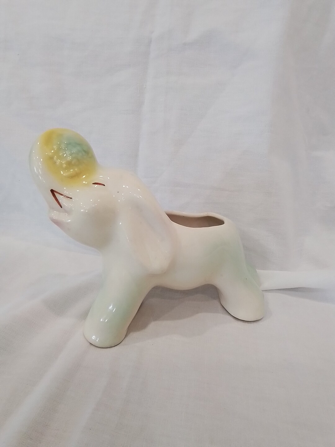 Vintage MCM Shawnee Elephant Planter Etsy
