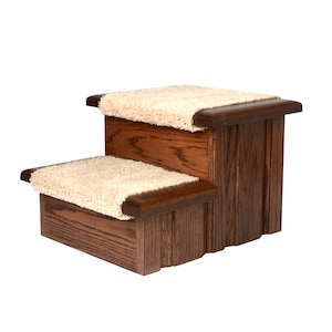 Free Shipping to the lower 48  Dog Steps 2 step Cabinet Quality Solid Wood Raised Panel Pet steps