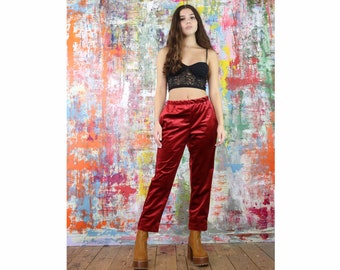 Red Velvet Pants