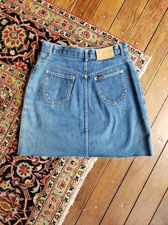 lee denim skirt