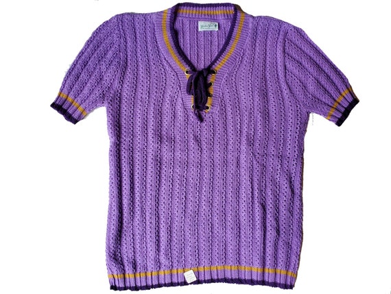 Helen Sue sweater sz L // vintage purple nwt // 1… - image 1