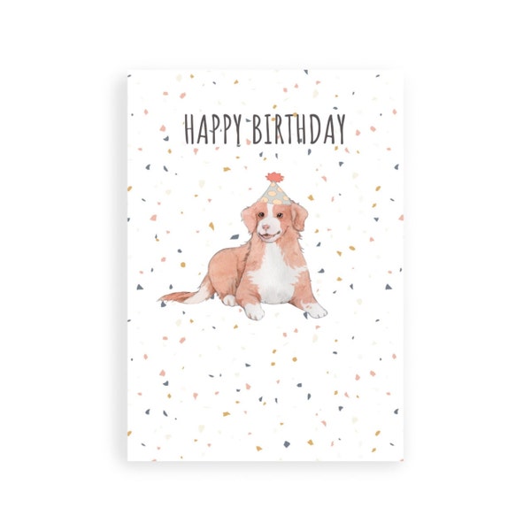 Nova Scotia Duck Tolling Retriever Birthday card