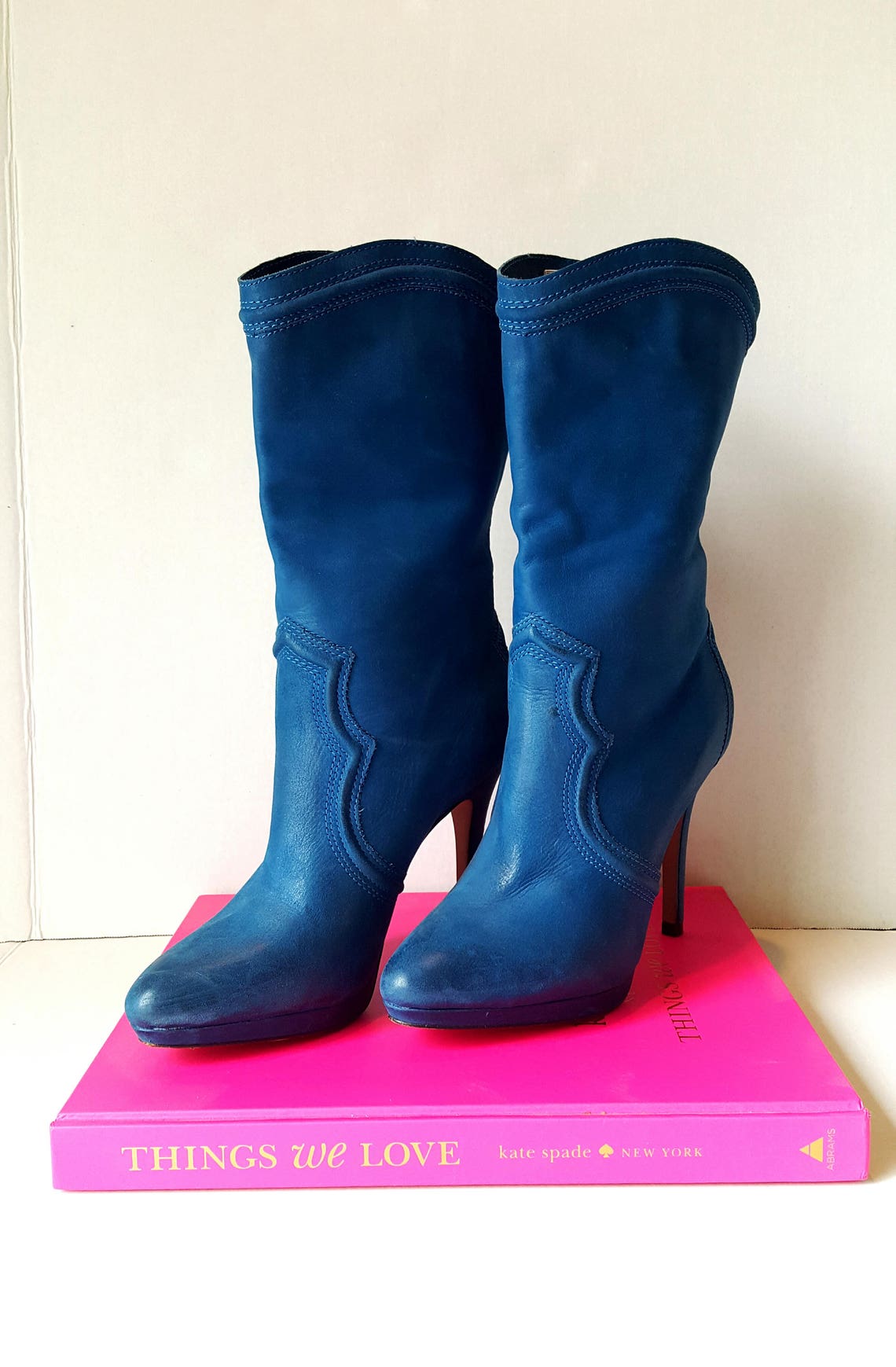 cobalt blue boots