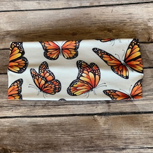 Women’s Knotted Headband - Monarch Butterflies - Butterfly Headband