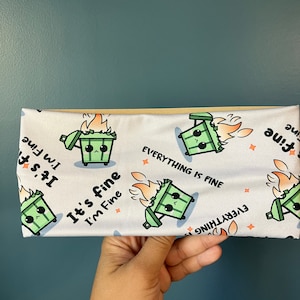 Knotted Headbands - Dumpster Fire Headband - It's Fine I'm Fine Headband