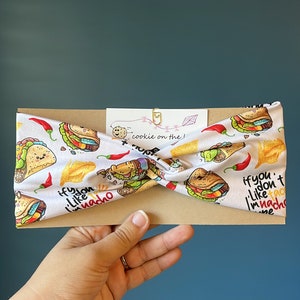 Women’s Knotted Headband - Taco Funny Headband If You Don’t Like Tacos Joke - Funny - Soft - Stretchy - Comfortable Headband