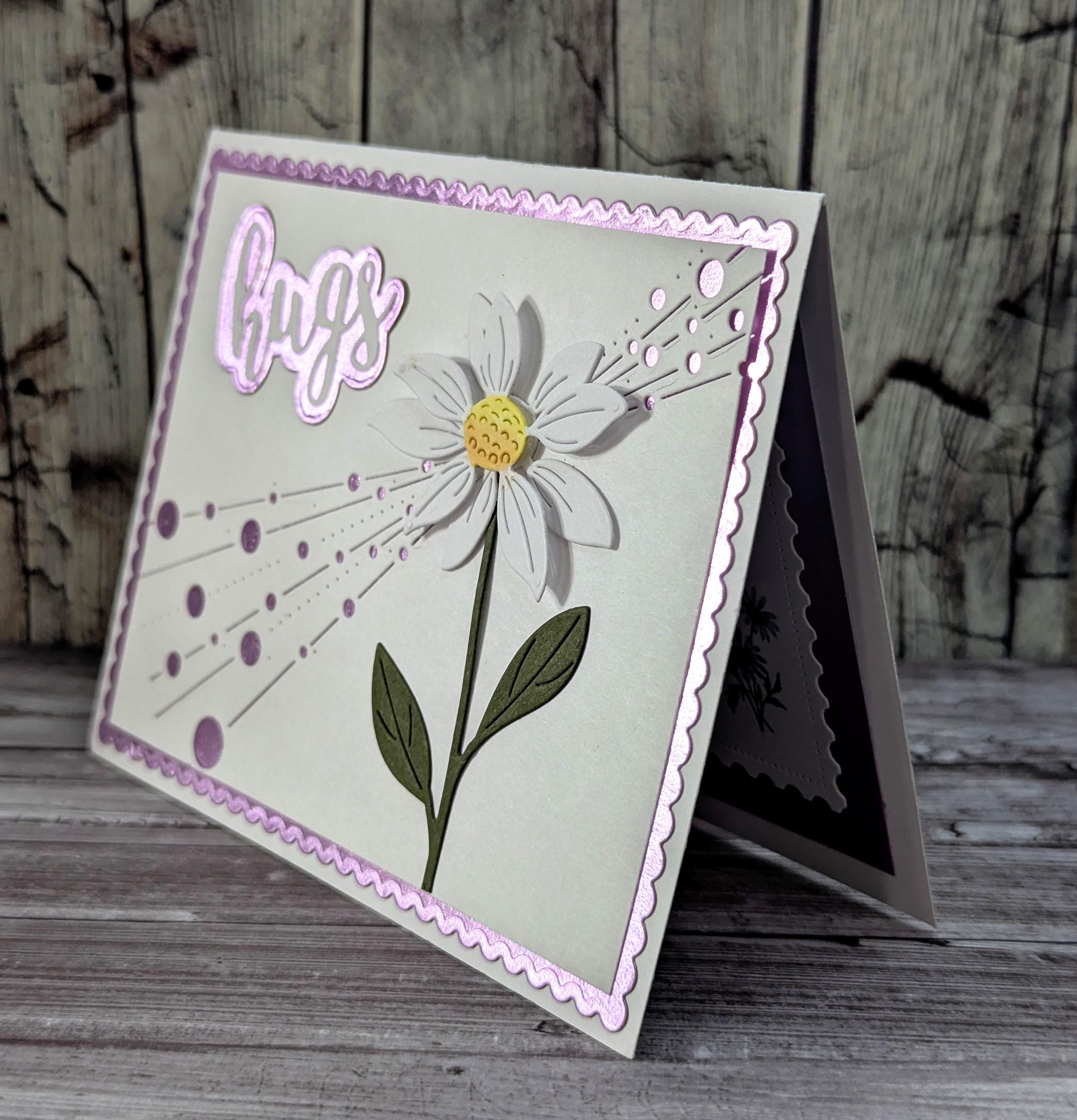 DIY Daisy Greeting Card Kit – Hugs Card, 3D Flower Die Cuts - Etsy