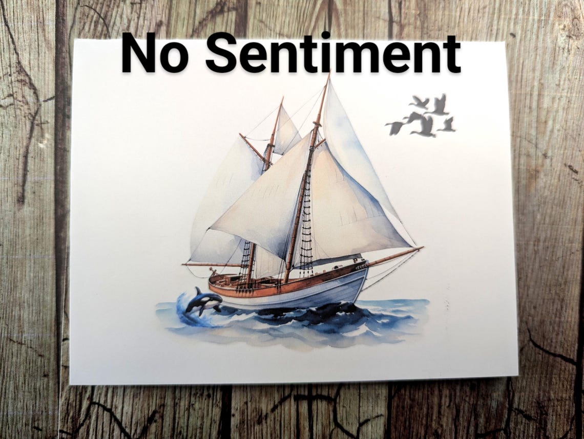 Sailing Boat Note Cards for Men: All Occasion Greeting Cards - Etsy