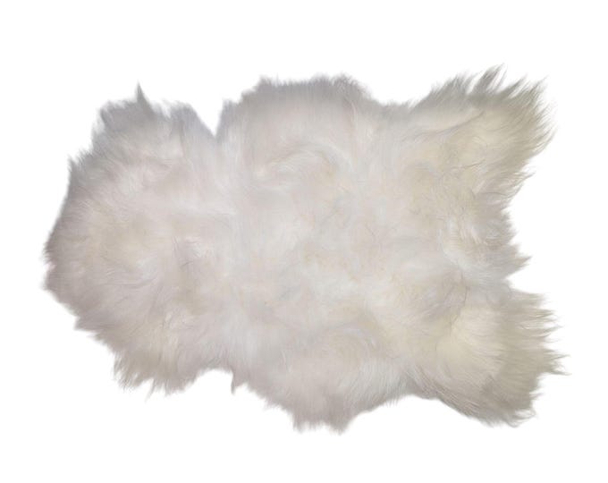 Genuine Icelandic Sheepskin Rug Throw – shade of white