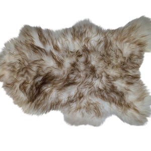 Genuine Icelandic Sheepskin Rug Throw – shade of brown
