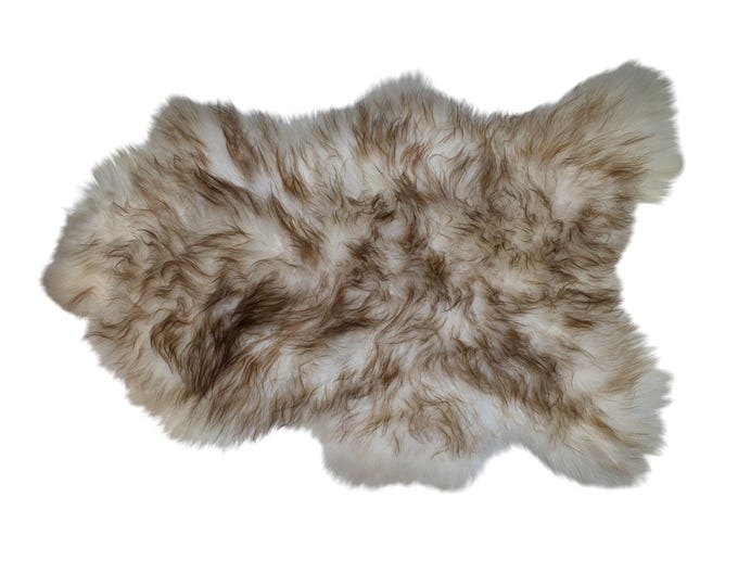 Genuine Icelandic Sheepskin Rug Throw – shade of brown