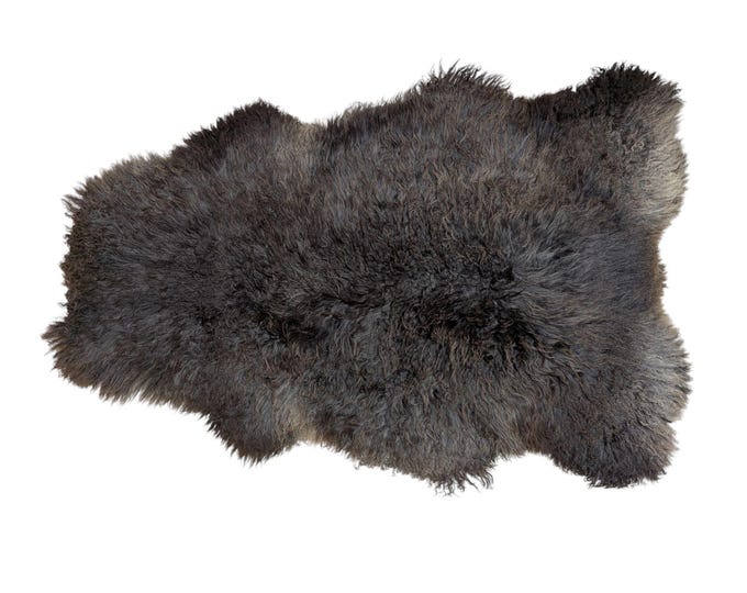 SAL 26-051 - XL Genuine Curly Classic Sheepskin Rug Throw
