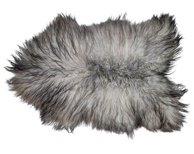 SAL 26-068 - XL Genuine Curly Icelandic Sheepskin Rug Throw