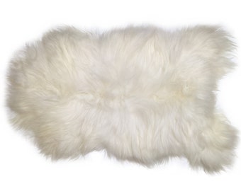 Genuine Icelandic Sheepskin Rug Throw – shade of white