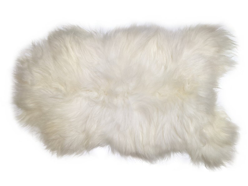 Genuine Icelandic Sheepskin Rug Throw Shade of White Etsy