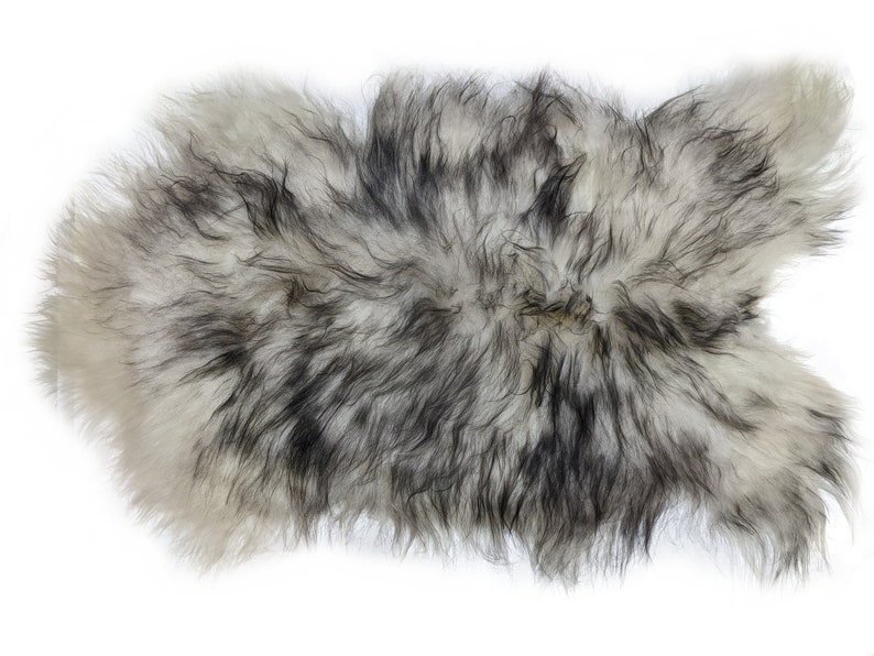 Genuine Icelandic Sheepskin Rug Throw Shade of Black Etsy