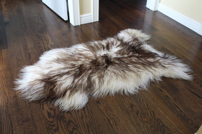 Genuine Icelandic Sheepskin Rug Throw shade of brown image 7