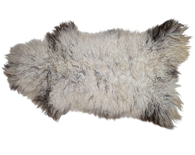 SAL 26-034 - XL Genuine Curly Icelandic Sheepskin Rug Throw