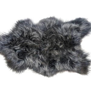 Genuine Icelandic Sheepskin - Frosted Graphite