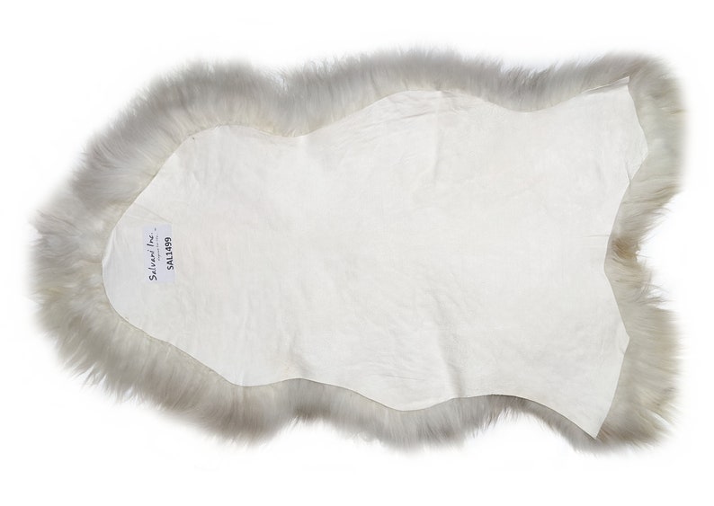 Genuine Icelandic Sheepskin Rug Throw shade of grey image 2