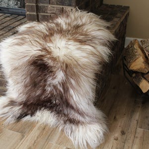 Genuine Icelandic Sheepskin Rug Throw shade of brown image 8