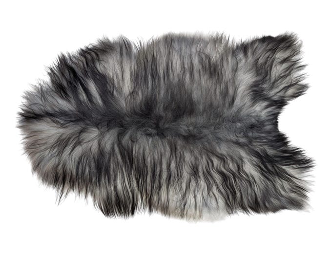 SAL 26-044 - XL Genuine Straight Icelandic Sheepskin Rug Throw