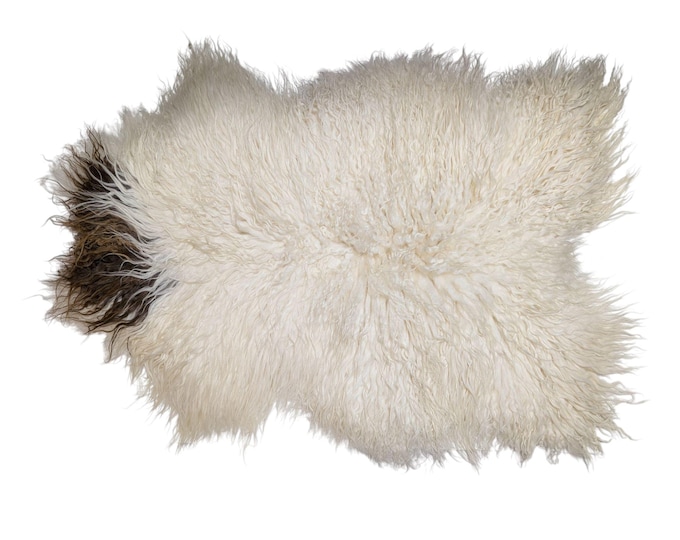 SAL 26-071 - XL Genuine Curly Icelandic Sheepskin Rug Throw