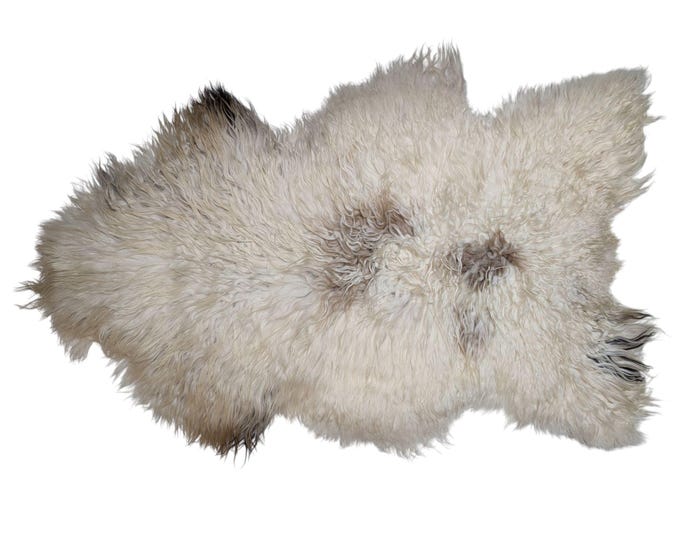 SAL 26-062 - XL Genuine Curly Icelandic Sheepskin Rug Throw