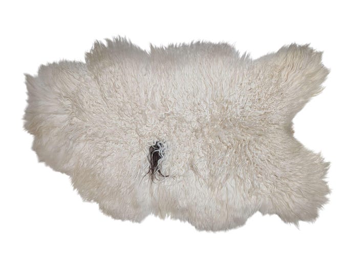 SAL 26-074 - XL Genuine Curly Icelandic Sheepskin Rug Throw