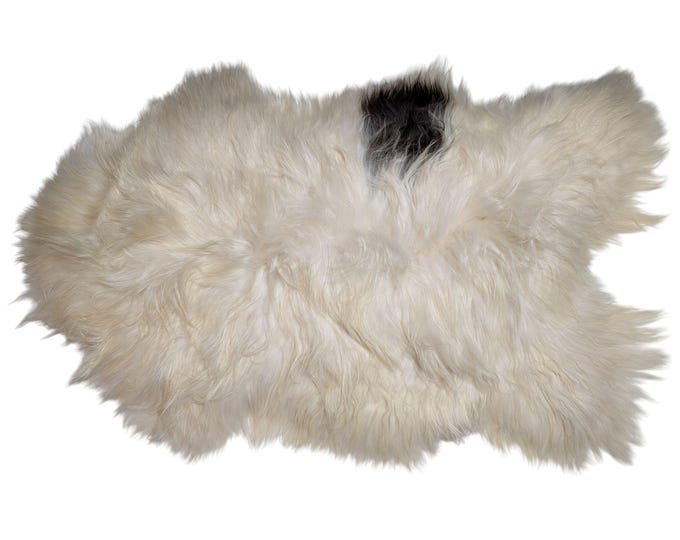 SAL 26-050 - XL Genuine Straight Icelandic Sheepskin Rug Throw