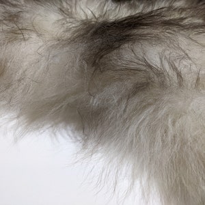 Genuine Icelandic Sheepskin Rug Throw shade of grey image 5