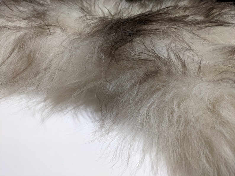 Genuine Icelandic Sheepskin Rug Throw shade of grey image 5
