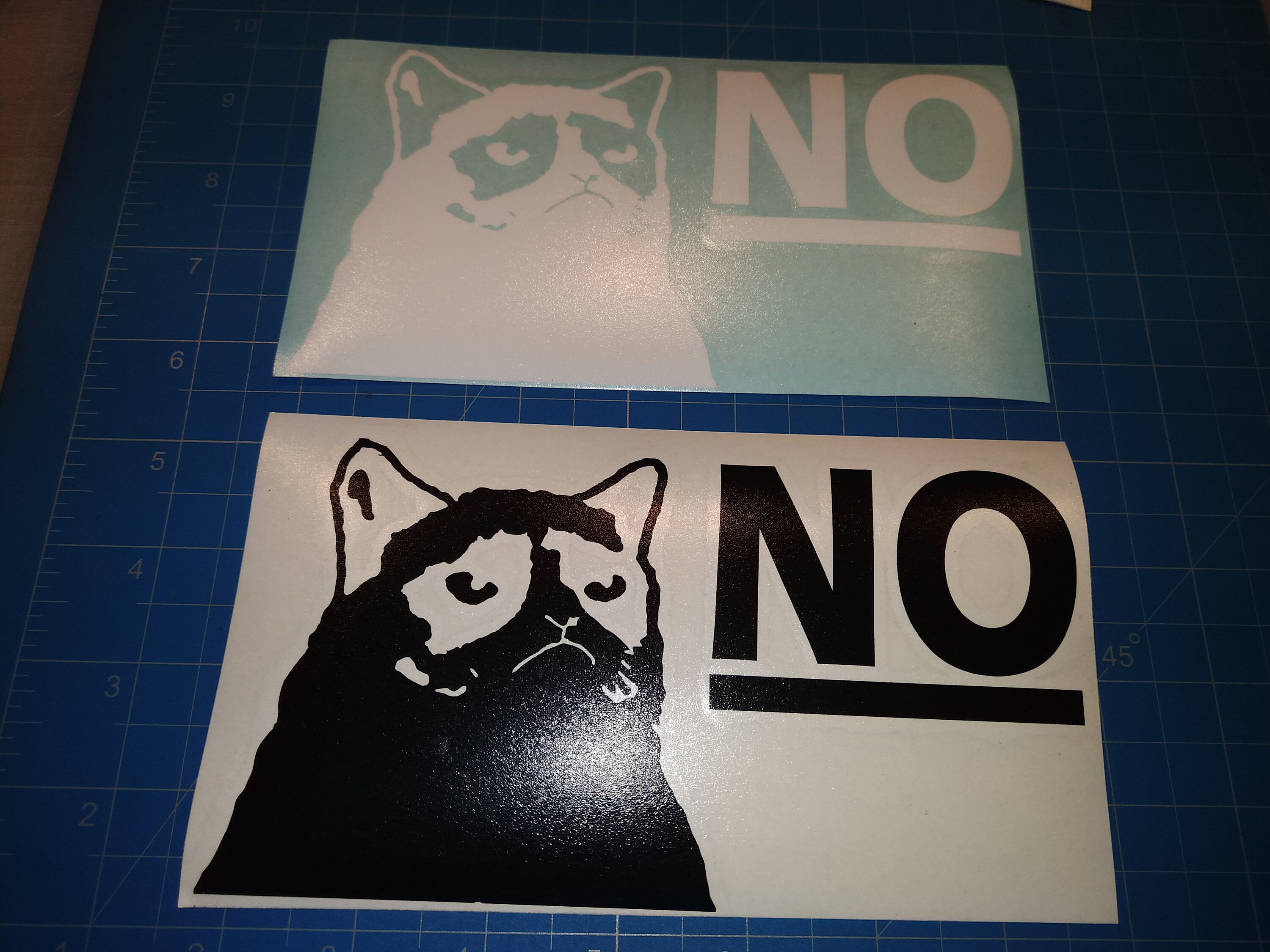 Grumpy Cat NO Face Vinyl Sticker - Etsy
