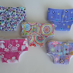 Medium Doll Diapers, Diapers for Baby, Play Diapers for Stuffed Animals and Dolls, Dolly Diapers, Babydoll Diapers, 15 inch Doll, Bitty Doll