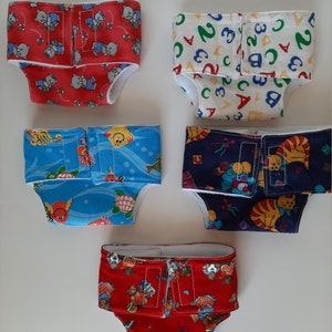 Puppenwindeln, Spielwindeln für Kuscheltiere und Puppen, Dolly Windeln, Babydoll Windeln, Windeln für Bär, Cabbage Patch, 18 Zoll Puppe