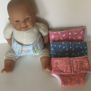 Puppen-Windeln, Spiel-Windeln für Kuscheltiere und Puppen, Püppchen-Windeln, Babydoll-Windeln, Windeln für Bären, Cabbage Patch, 18 inch Doll