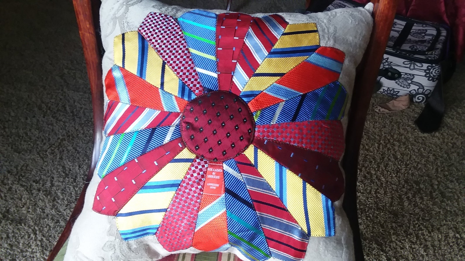 Custom Tie Pillow 14 Tie Pillow Sham Necktie Pillow With 20 Etsy
