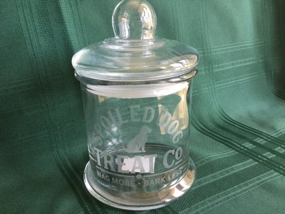 modern dog treat jar