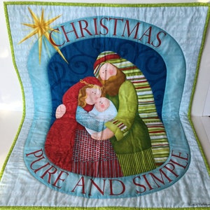 Christmas Wall Quilt, Nativity Quilt, Nativity Wall Hanging, True Meaning of Christmas, Jesus Quilt, Christmas Nativity, Religious Christmas