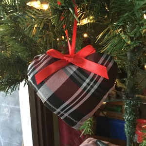 Custom Tie Ornament, Heart Necktie Ornament, Christmas Keepsake ...