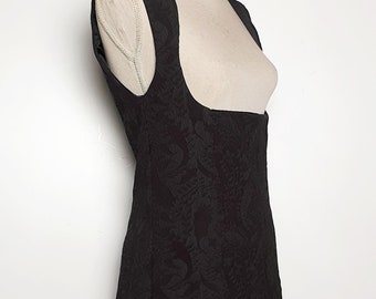 Long black bohemian dress under the bust steampunk, wedding ceremony