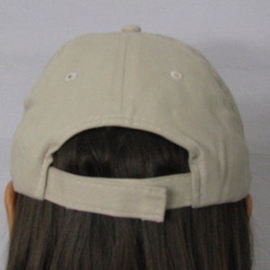 Tan Orca Cap. Orca Whale Embroidered on Tan Baseball Cap image 4