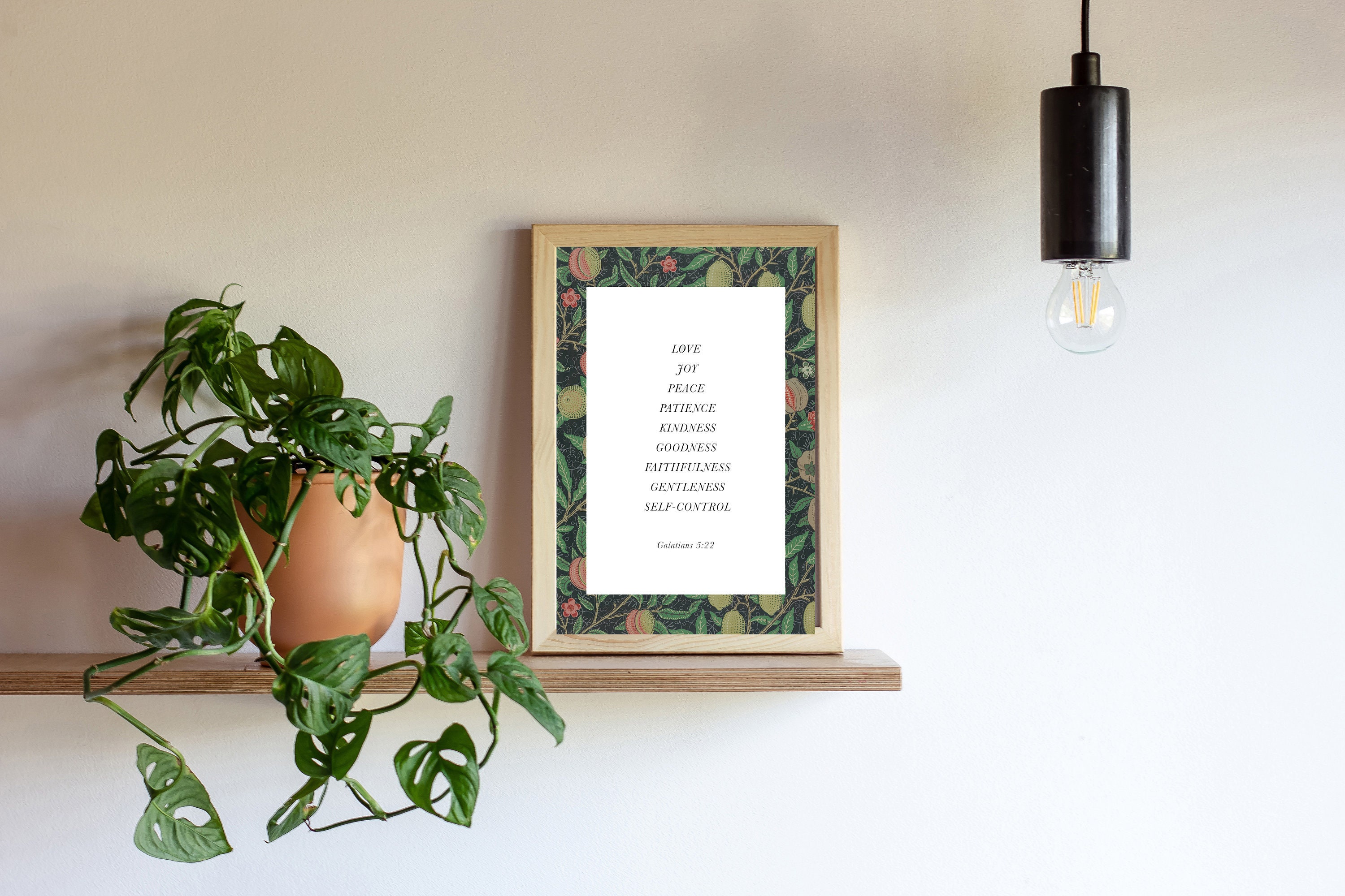 Fruit of the Spirit Bible Verse Wall Art Instant Download Home Decor ...